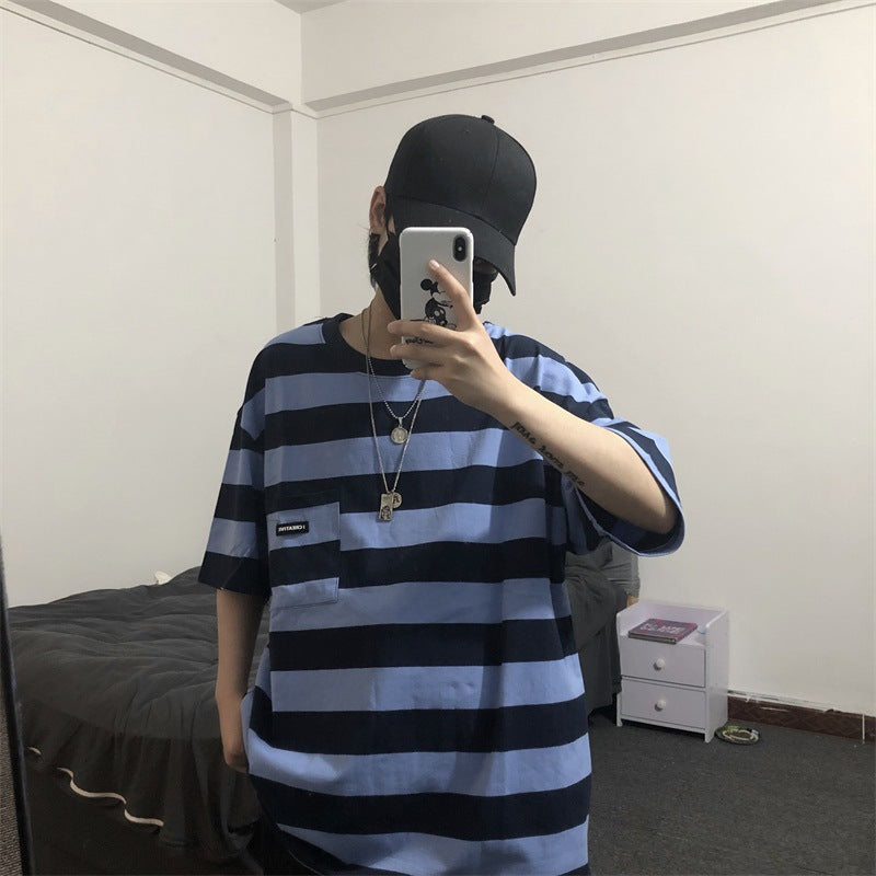 Striped short sleeve t-shirt Image