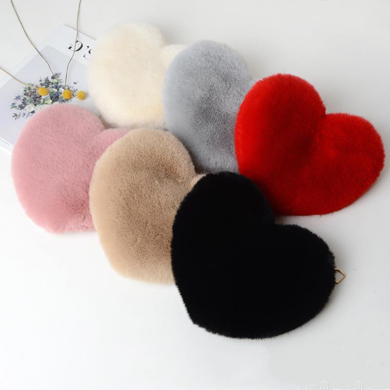 Love Bags For Women Plush Chain Shoulder Bags Valentine's Day Party Bag Image