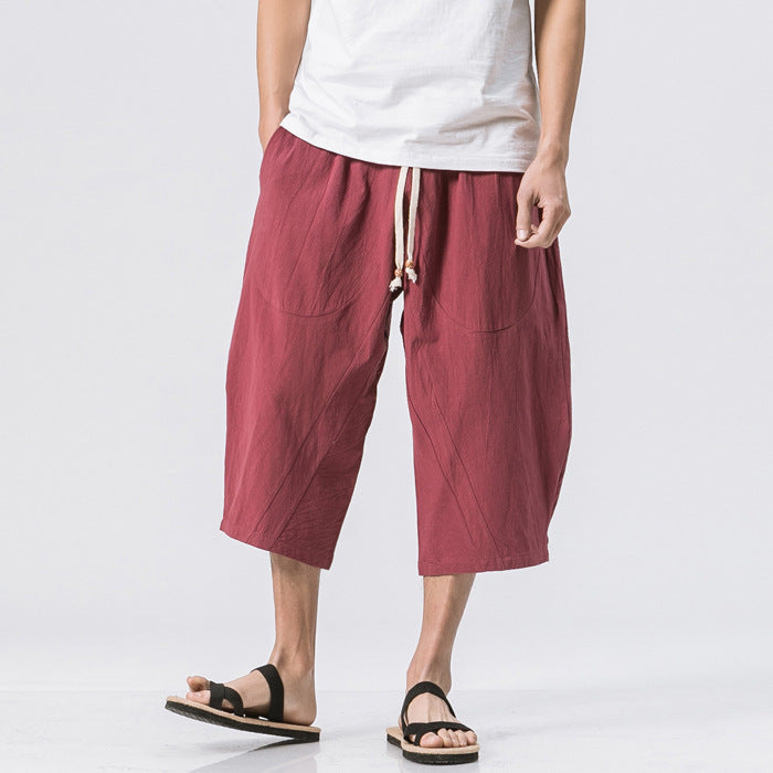 Chinese Style Cotton And Harem Pants Image