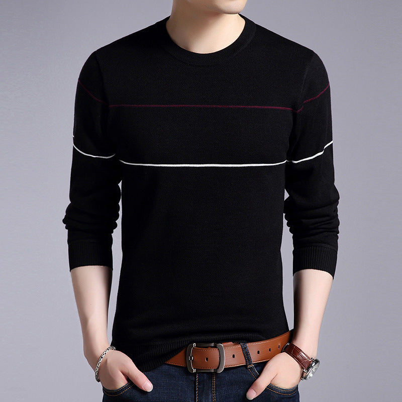 Men's Plush warm knit sweater Image