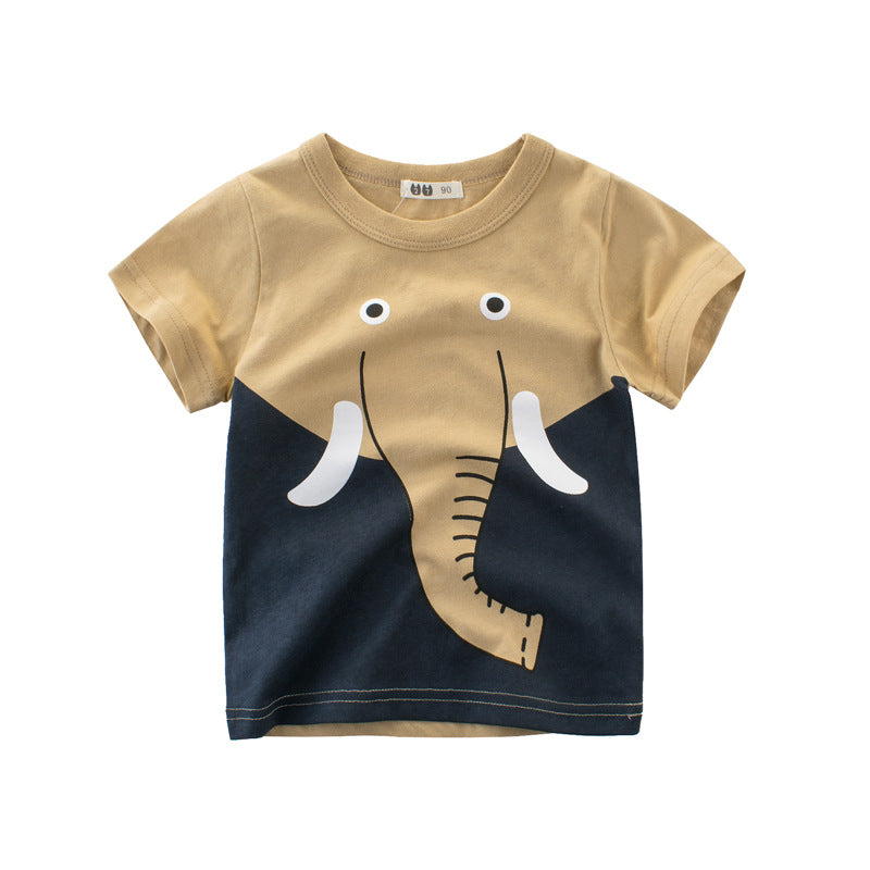 Child short sleeve t-shirt boy half sleeve Image