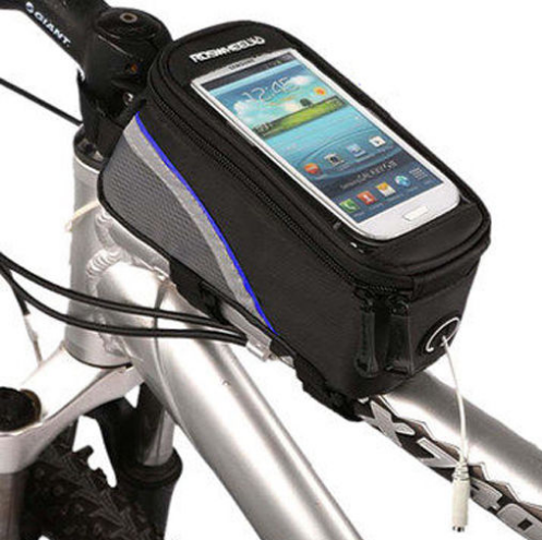 Compatible with Apple, ROSWHEEL Bicycle Frame Bags Bags Bag Holder For IPhone Mobile Phone Bag Image