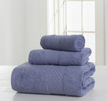 Cotton soft double-sided thickening towel skin-friendly bath towel beauty salon bathrobe bath towel set Image