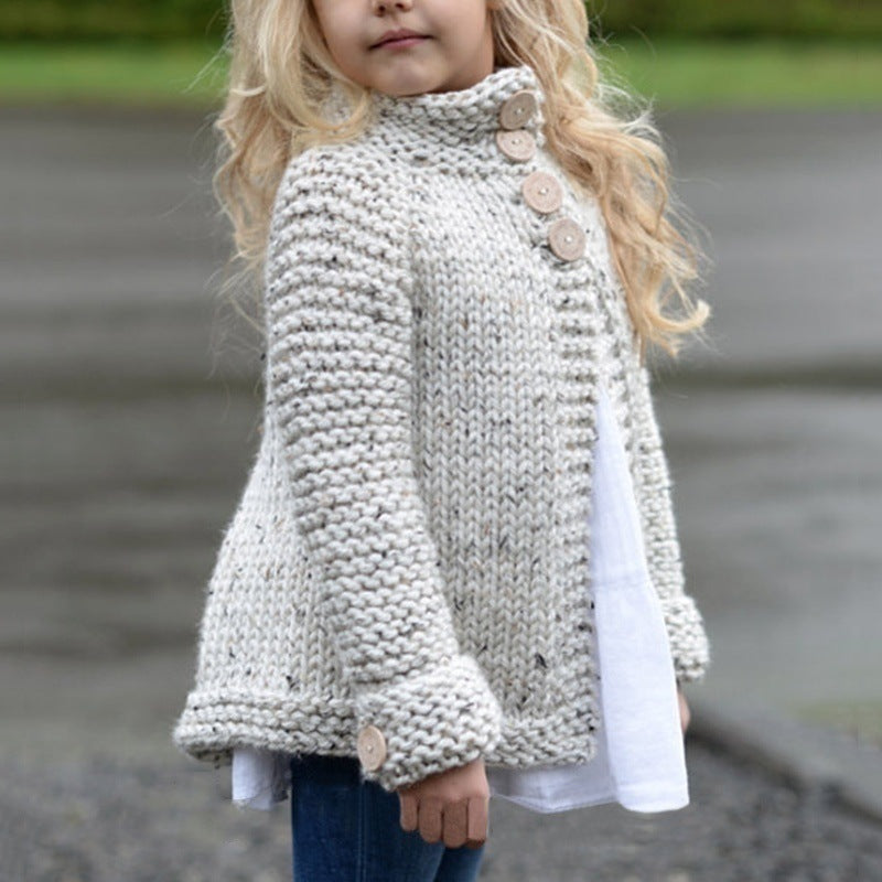 Girls cardigan sweater coat Image