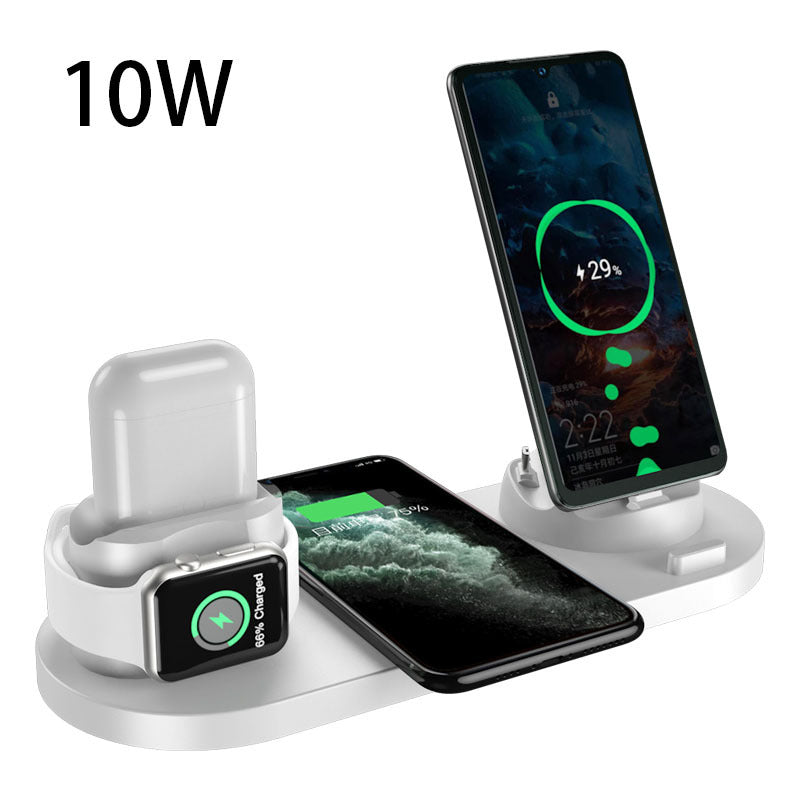 Wireless Charger For IPhone Fast Charger For Phone Fast Charging Pad For Phone Watch 6 In 1 Charging Dock Station Image