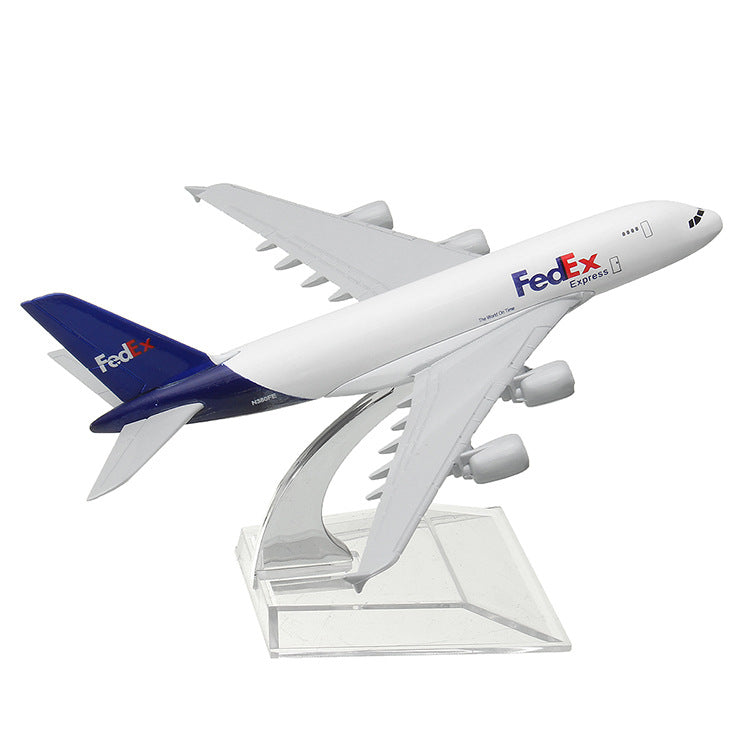 Civil Aviation Aircraft Model Alloy International Airbus Model Simulation Office Aircraft Model Decoration Image