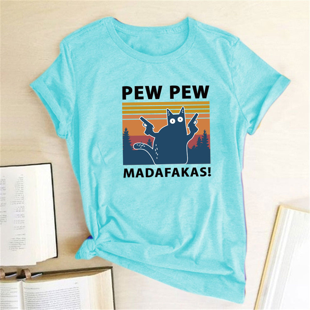 Short Sleeve Pew Maddakas T-Shirt European Size Top Image