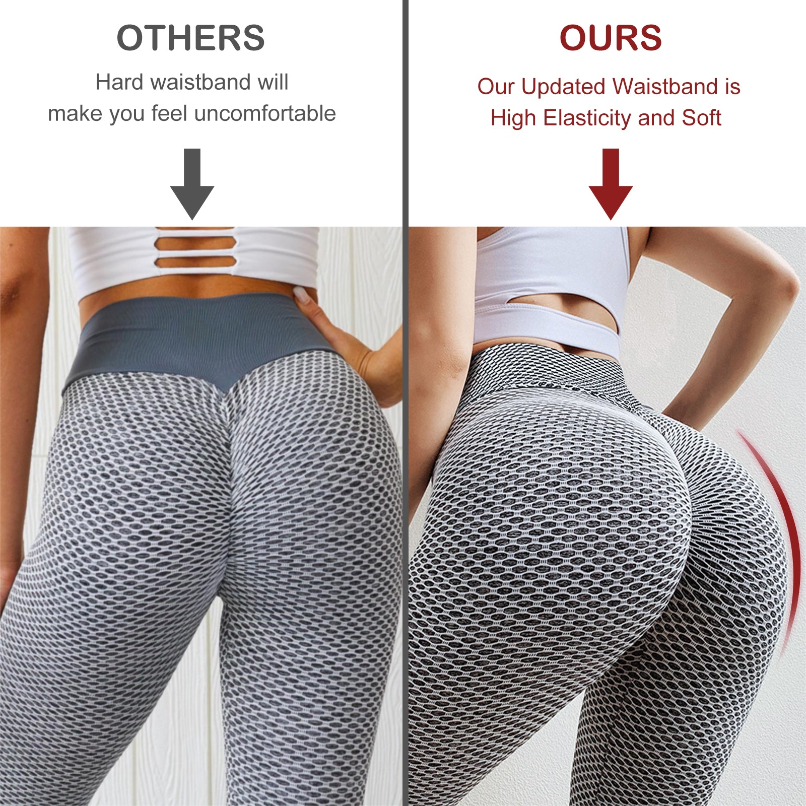 TIK Tok Leggings Women Butt Lifting Workout Tights Plus Size Sports High Waist Yoga Pants Image