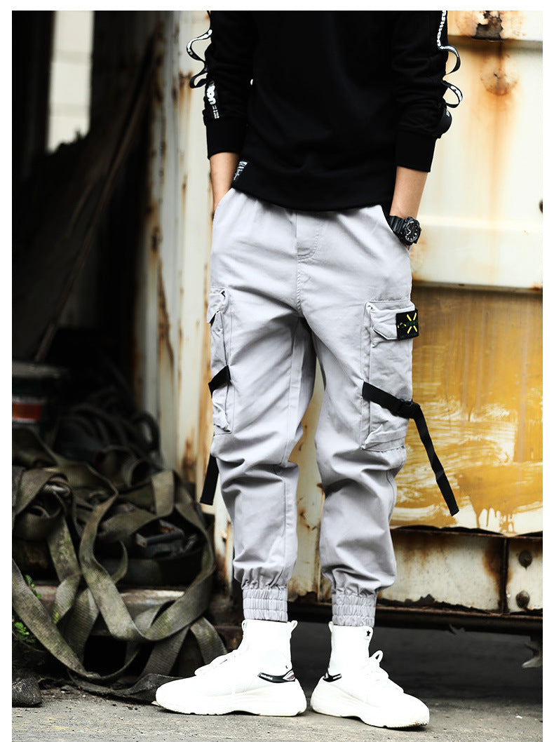 New Casual Pants Men Cotton Cargo Pants Image