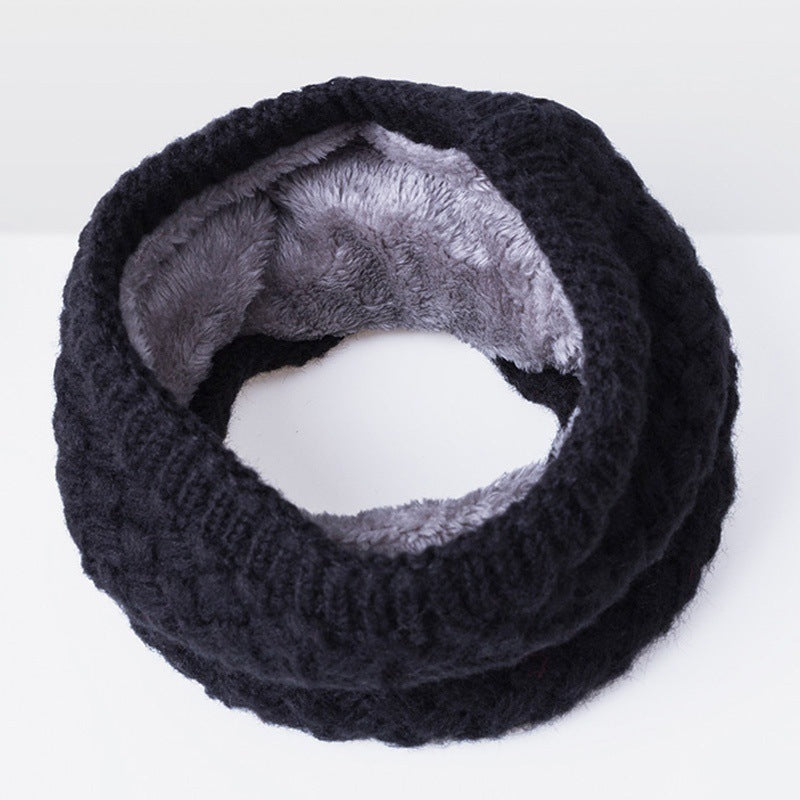 Cotton Collar Warm Scarf Women Clothing Image