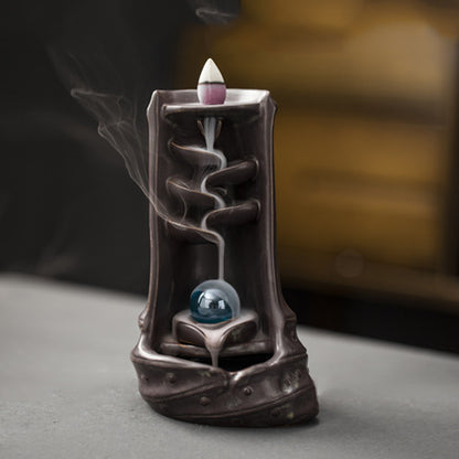 Multi-layers Ceramic Back flow Incense Burner