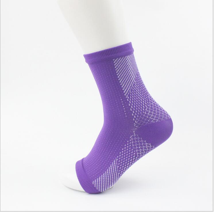 Yoga Ankle Support Sports Socks Fitness Sprain Protection Pressure Elastic Nylon Foot Cover Image