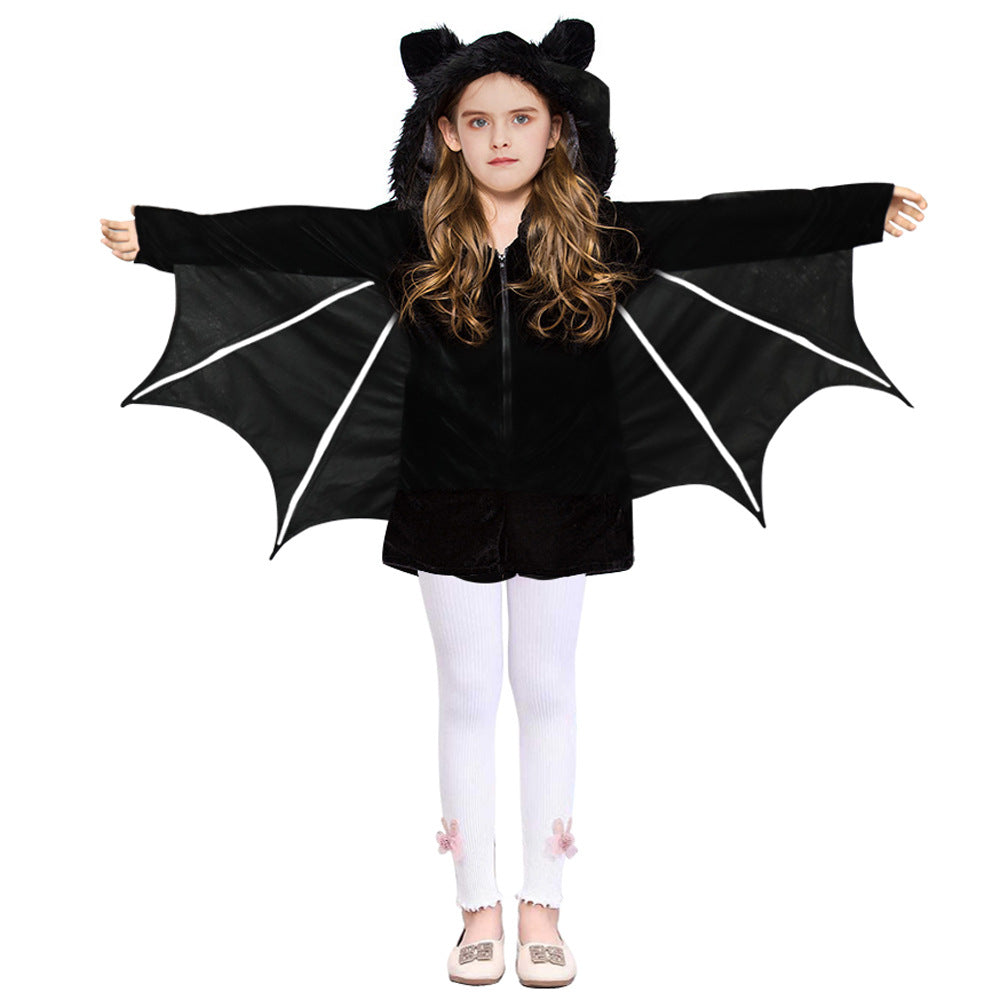 New Halloween Kids Costume Bat Cape Image