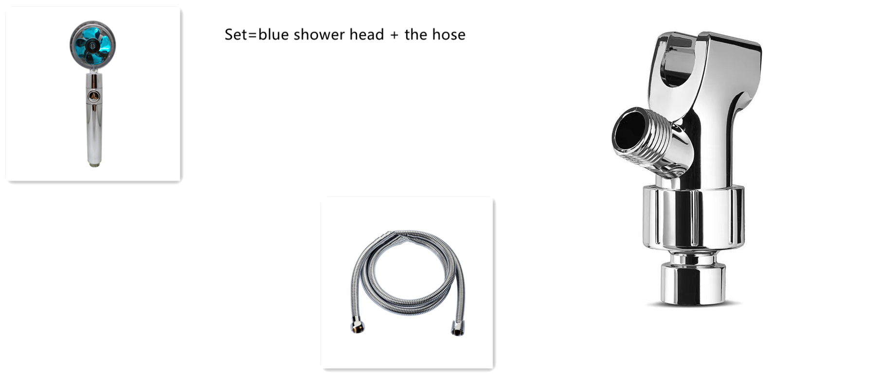 Shower Head Water Saving Flow 360 Degrees Rotating With Small Fan ABS Rain High Pressure Spray Nozzle Bathroom Accessories Image