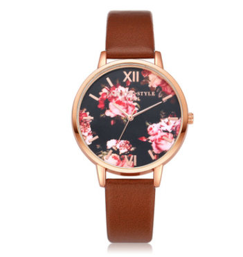 High Quality Fashion Leather Strap Rose Gold Women Watch Casual Love Heart Quartz Wrist Watch Women Dress Ladies Luxury Watches Image