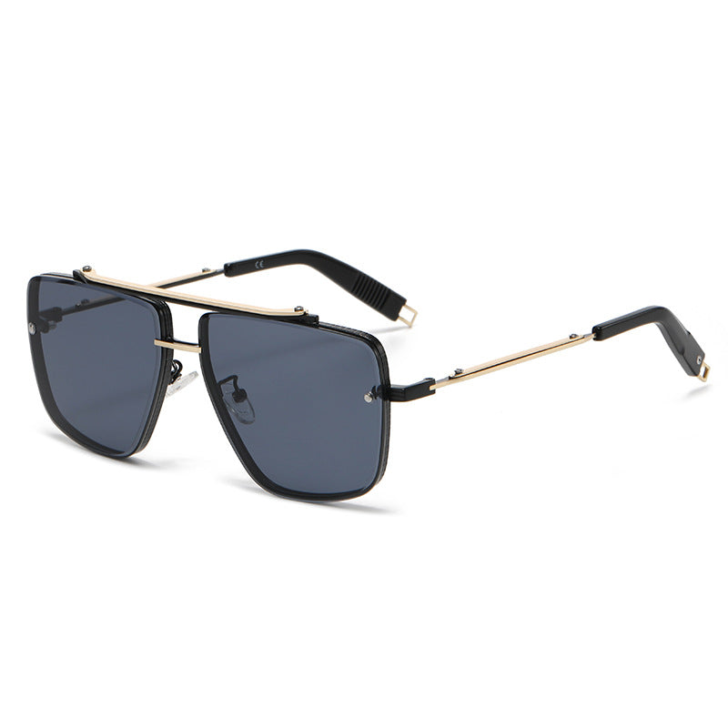 Twin-beam Metal Sunglasses For Men Image