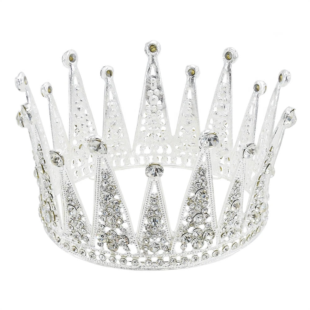 Fashion Bridal Hair Accessories Alloy Hollow Diamond Crown Image