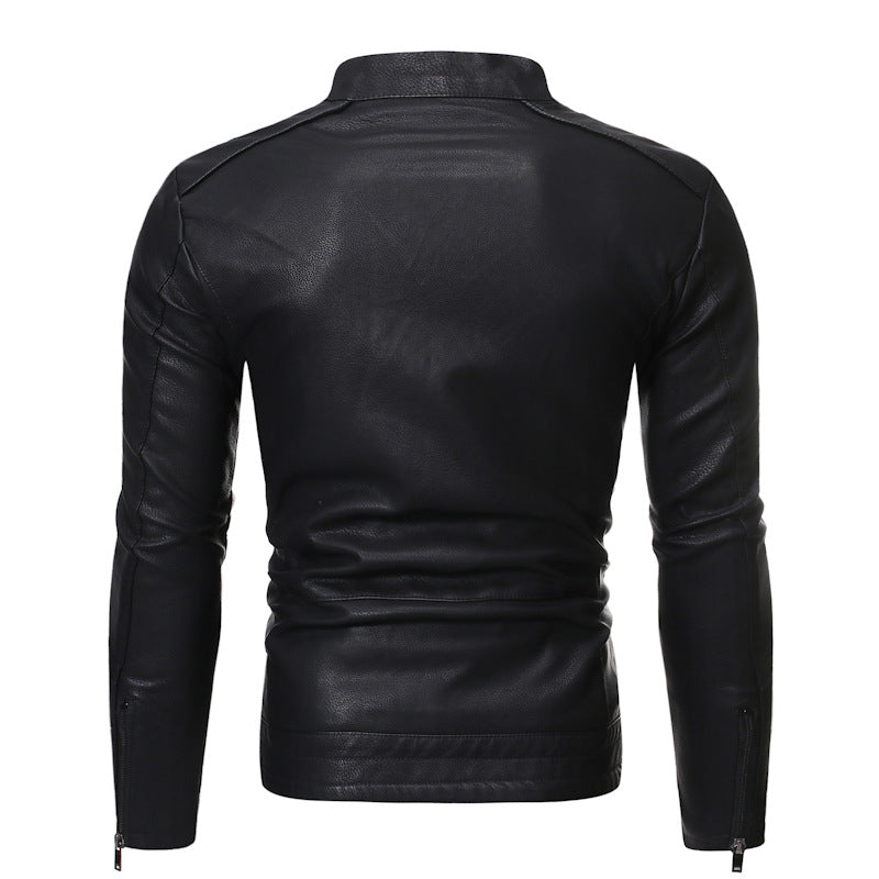 New European And American Men's Motorcycle Leather Jackets Image