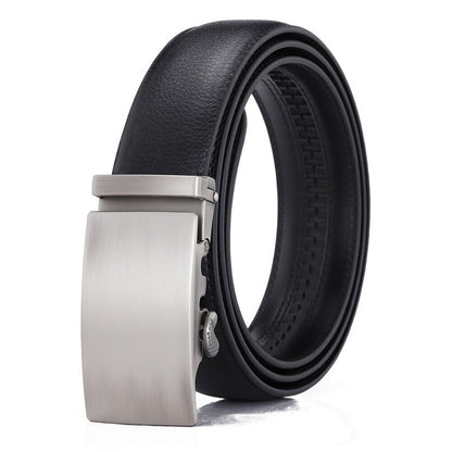 Microfiber Leather Mens Ratchet Belt, Belts For Men Adjustable Automatic Buckle