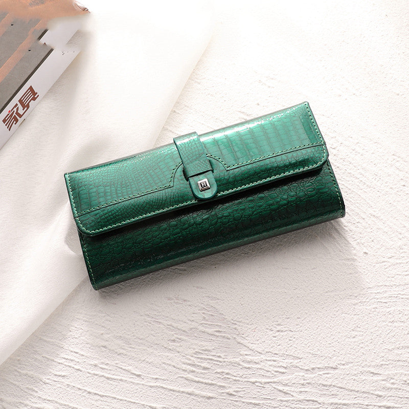 Women's Summer New Bright Leather Wallet Image