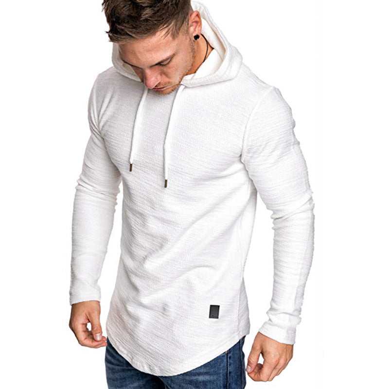 Men Hoodie Sweatshirt Casual Long Sleeve Slim Tops Gym T-shir Image