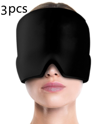 Ice Compress Headache Eye Mask Hat Relief For Migraines, Stress, And Tension Massage Tool Image