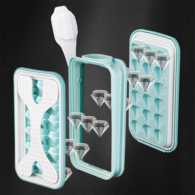 2in1 Portable Silicone Ice Ball Mold Ice Maker Water Bottle Ice Cube Mould Bottle Creative Ice Ball Diamond Curling Summer Kitchen Gadgets Image