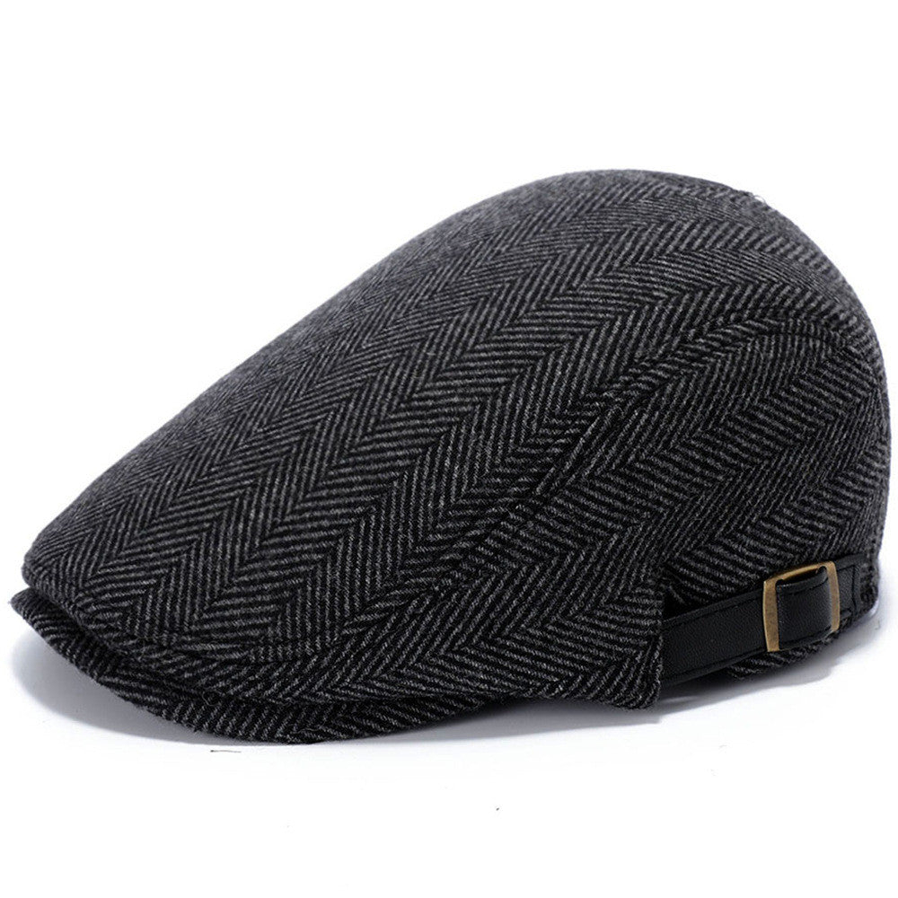 Outdoor Autumn And Winter Woolen Hat Men's Beret Image