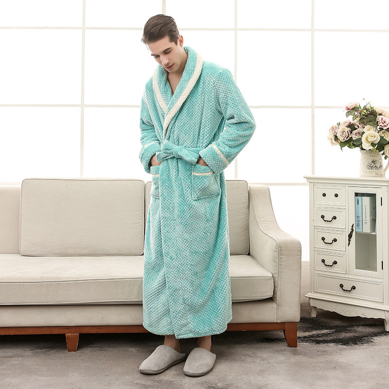 Women Pajamas Couple Gown Bathrobe Winter Robe Image