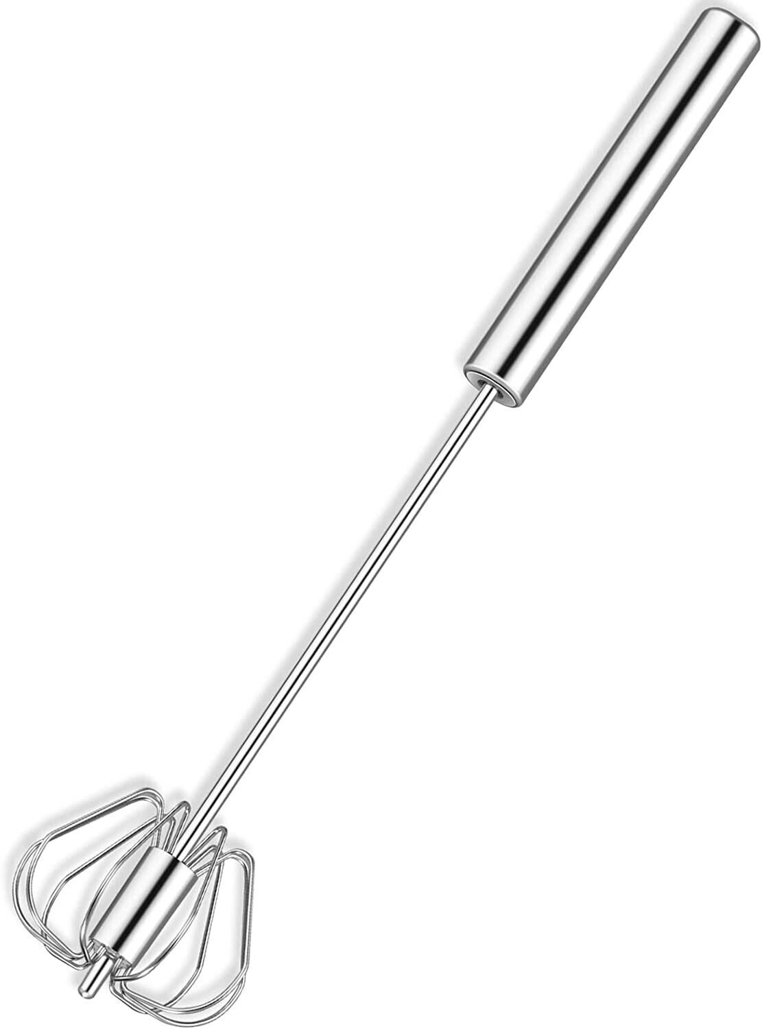 Semi-Automatic Egg Whisk Hand Push Egg Beater Stainless Steel Blender Mixer Whis Image