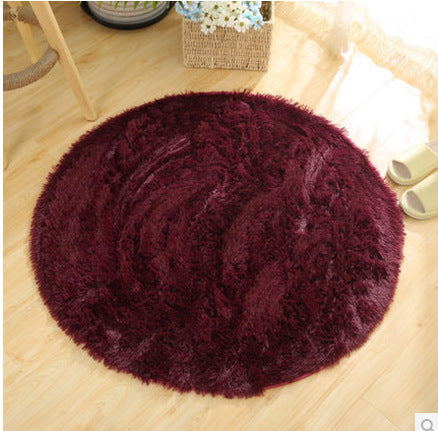 Fluffy Round Rug Carpets For Living Room Decor Faux Fur Carpet Kids Room Long Plush Rugs For Bedroom Shaggy Area Rug Modern Mat Image