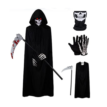 Halloween Skull Party Scarves Mask Masquerade Mardi Gras Black Neck Scary Motorcycle Multi Function Headwear Masks Neckwear