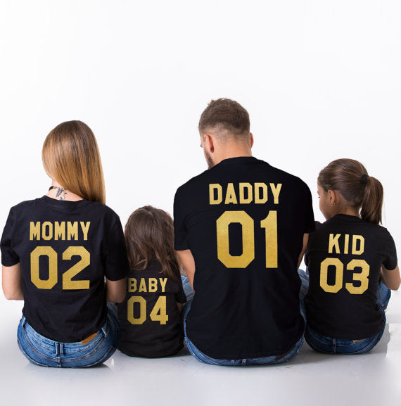 Parent-child Short-sleeved T-shirt Family Top Image