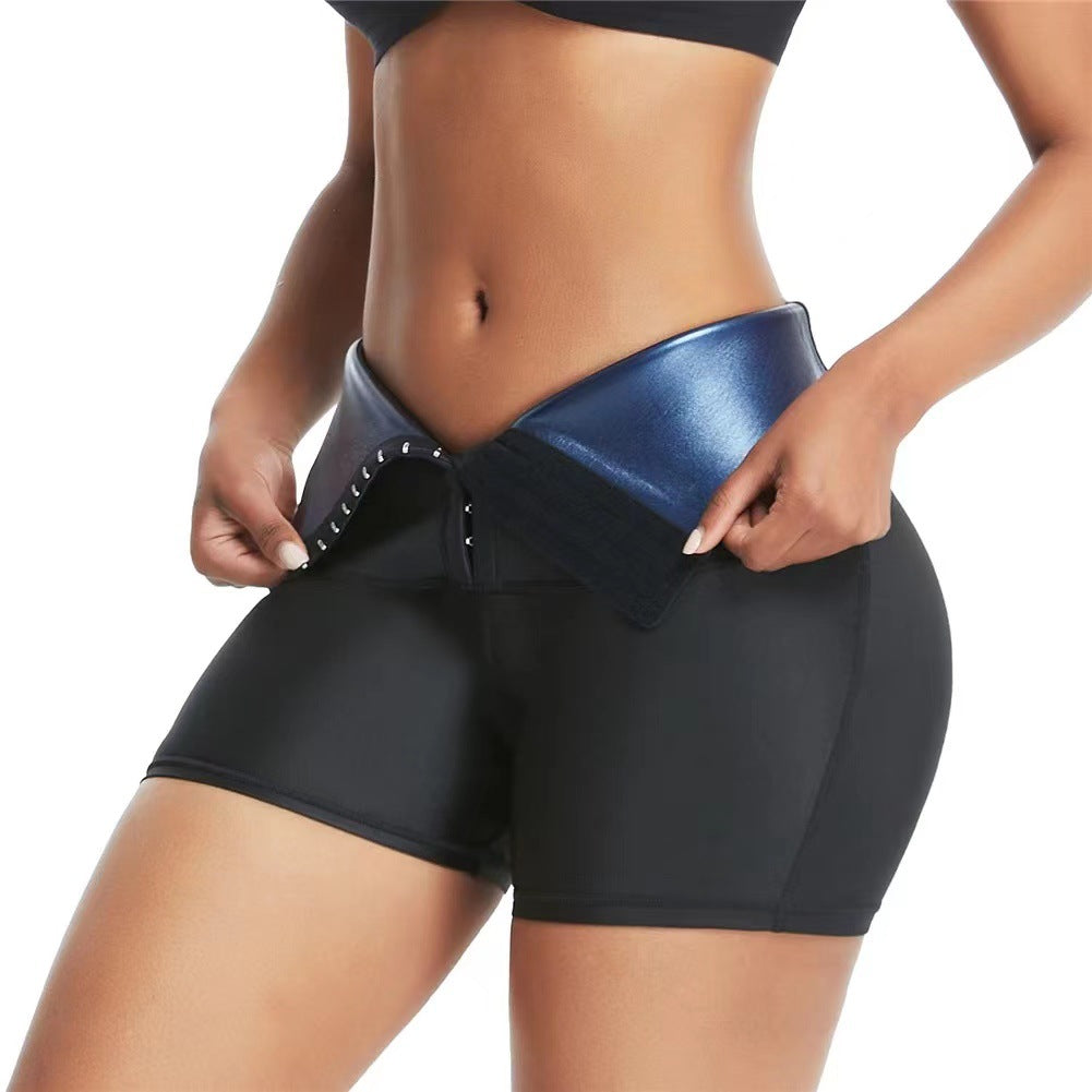 Slimming Pants Waist Trainer Shapewear Tummy Hot Thermo Sweat Leggings Fitness Workout Sweat Sauna Pants Body Shaper Image