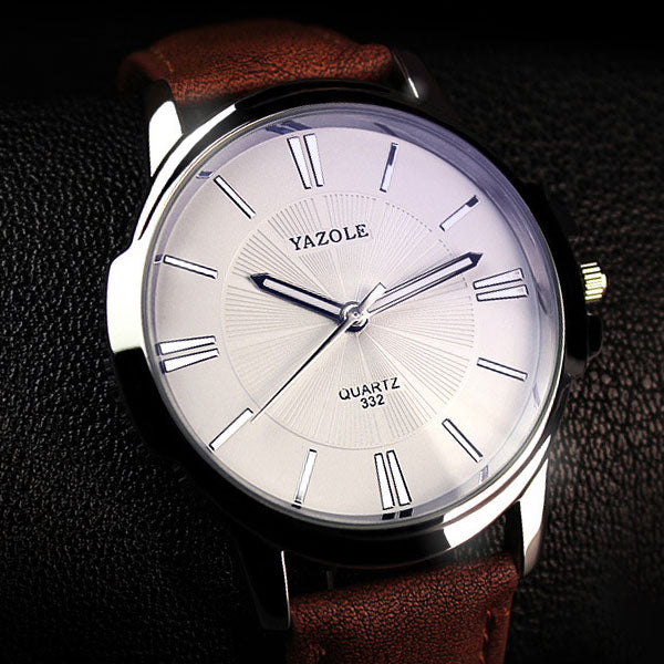 YAZOLE 2021 Fashion Quartz Watch Men Watches Top Brand Luxury Male Clock Business Mens Wrist Watch Hodinky Relogio Masculino Image