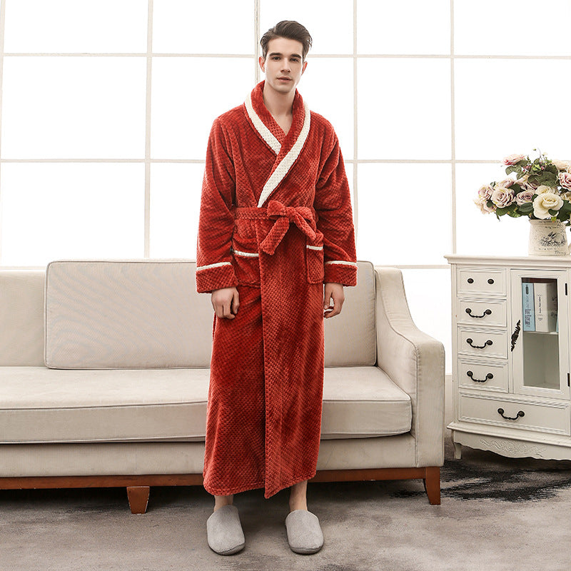 Women Pajamas Couple Gown Bathrobe Winter Robe Image