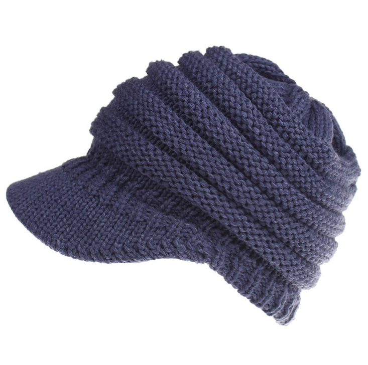 Women Ponytail Beanies Autumn Winter Hats Female Soft Knitting Caps Warm Ladies Skullies Image