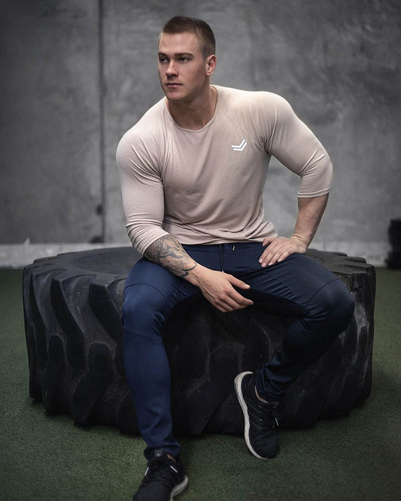 New Long Sleeve T Shirt Sport Men Gym Shirt Quick Dry Gym Fitness Training Running T Shirt Men Workout T-Shirt Bodybuilding Tops Image