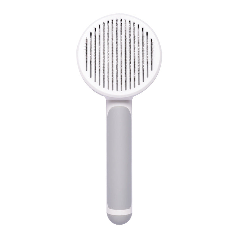 New Pet Cat Brush Hot Selling Hand-held Steel Wire Self-cleaning Comb Looper For Hair Removal Image