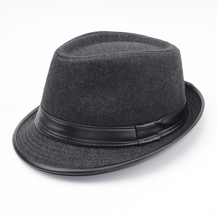 Hat men spring and autumn top hat men hat Image