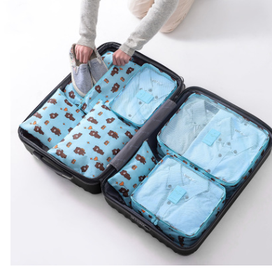 Durable Waterproof Nylon Packing Cube Travel Organizer Bag Image