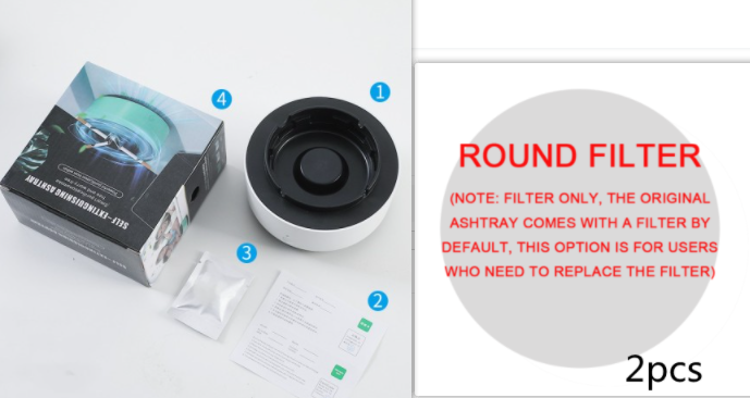 Smoke Removal Air Purification Ashtray Anion Purification Practical Automatic Purifier Ashtray Portable Gadgets For Car Ashtray Image