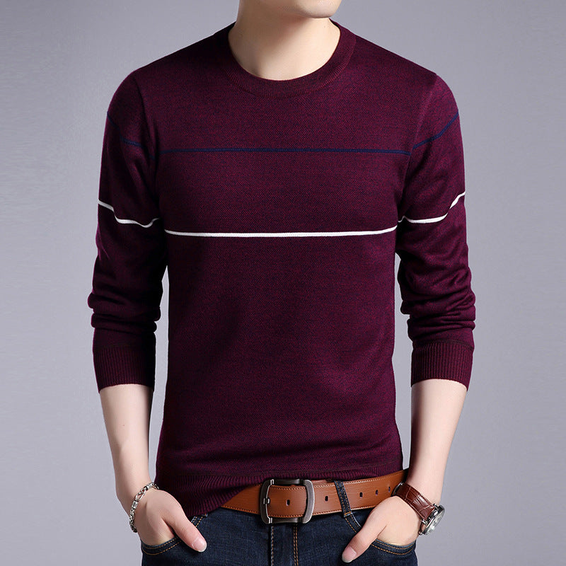 Men's Plush warm knit sweater Image