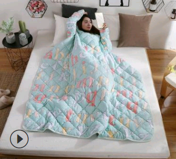 Winter Lazy Quilt with Sleeves Image