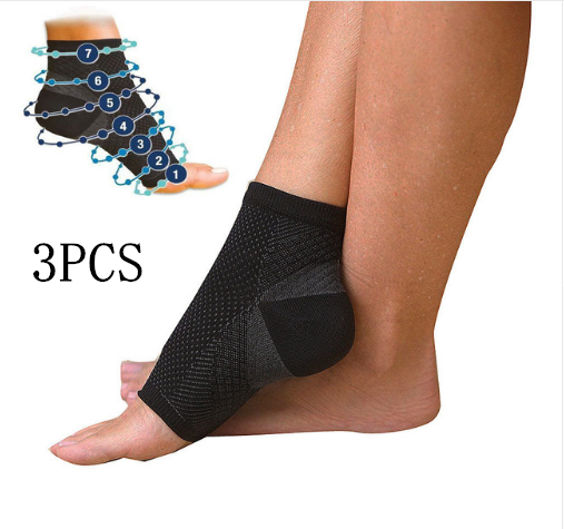 Men Women Anti Fatigue Compression Foot Sleeve Foot Ankle Compression Socks Image