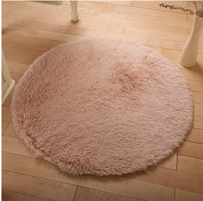 Fluffy Round Rug Carpets For Living Room Decor Faux Fur Carpet Kids Room Long Plush Rugs For Bedroom Shaggy Area Rug Modern Mat Image