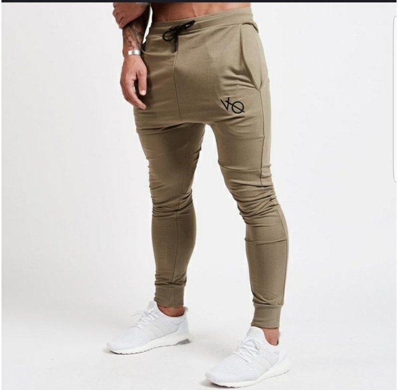 Spring and autumn men's fashion casual slim sports pants men's printed trousers Image