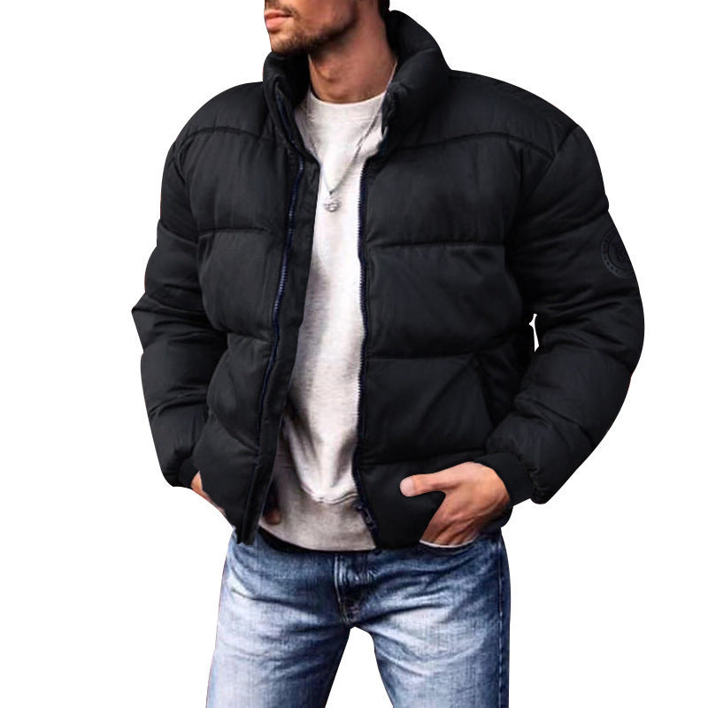 Coat Stand-up Collar Downcotton-padded Jacket Thickened Men's Cotton Jacket Image