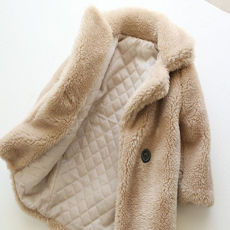 Big Kids Fur Coat In Autumn And Winter Coat Image