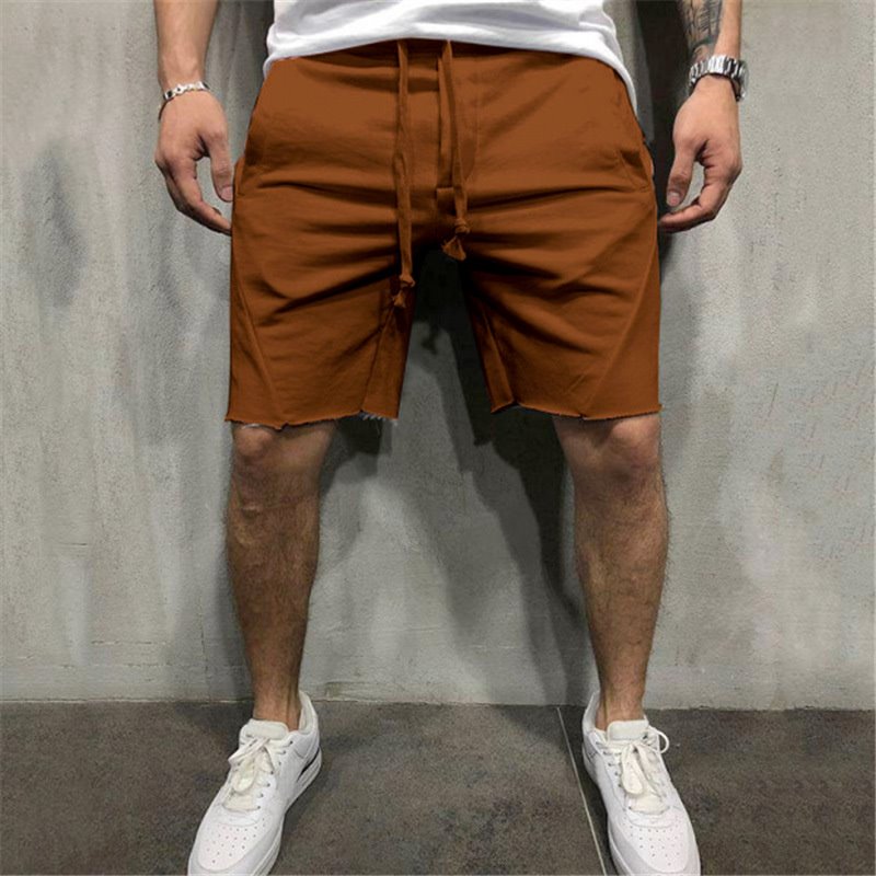 summer mens gym sports sport grey shorts for men Image